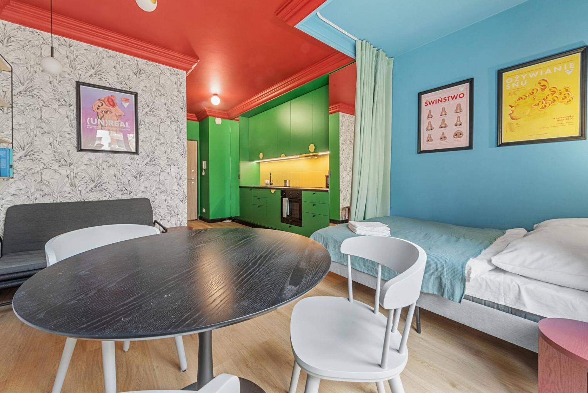 Апартаменты Colorful Apt Close To The Center Great Location Варшава Экстерьер фото